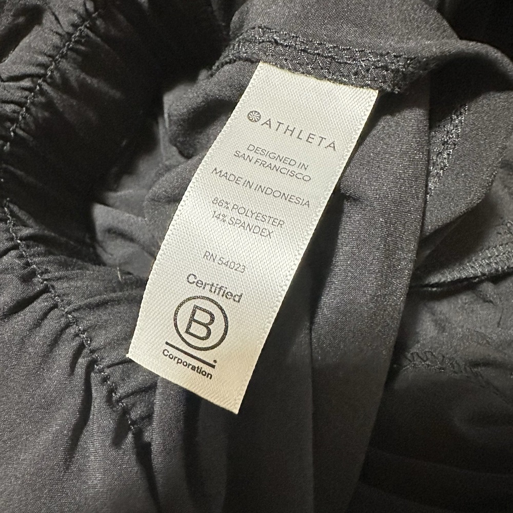 Athleta Women's Skyline Black Pant‎ High-Rise Belted Size 8 Stretchy Business - Picture 8 of 8